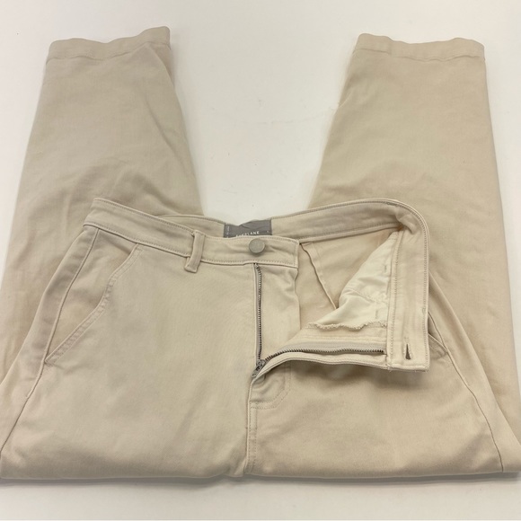 Everlane Straight Leg Cropped Jeans 8 Beige - Picture 5 of 13